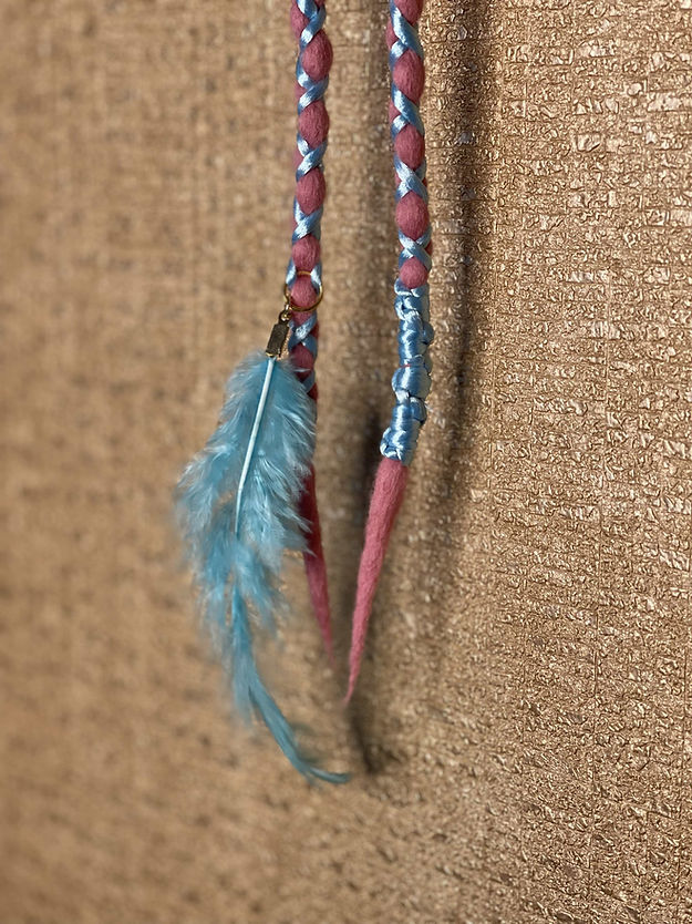 Powder Blue On Dusky Pink