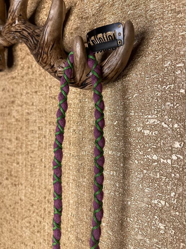 Forest Green on Plum