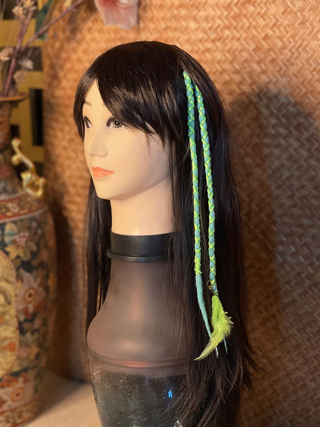 Neon Green on Turquoise