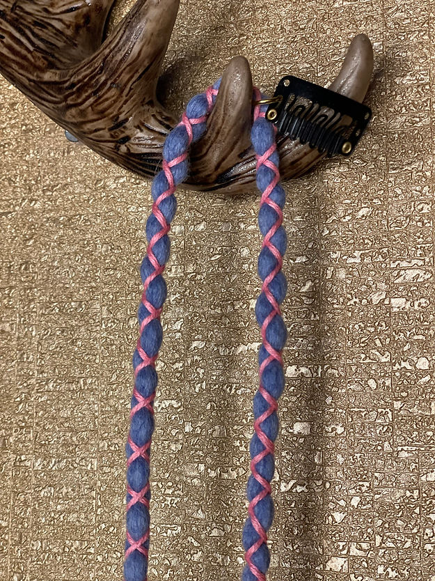 Baby Pink on Ice Blue