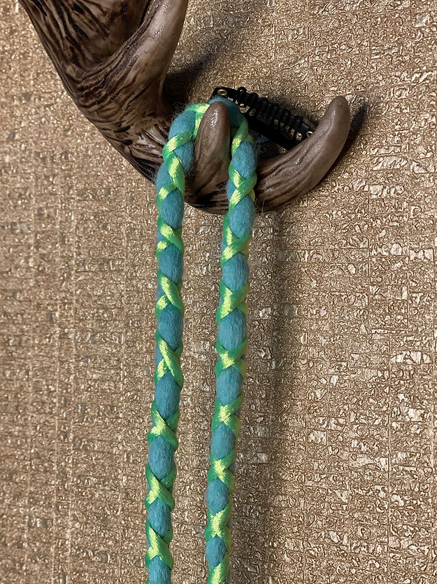 Neon Green on Turquoise