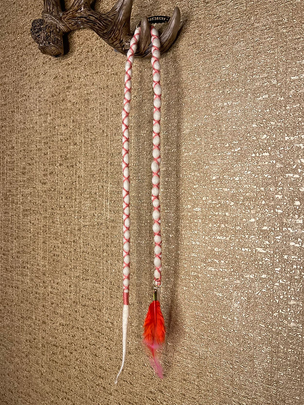 Peachy Pink on White