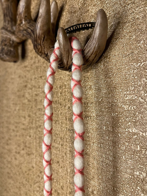 Peachy Pink on White