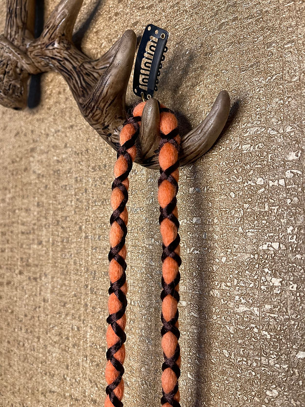 Dark Brown on Orange