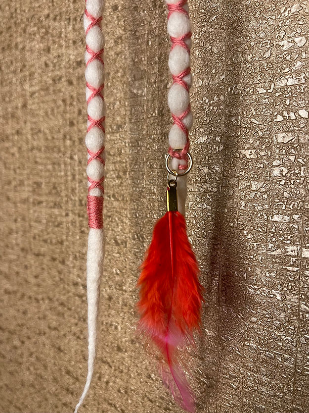 Peachy Pink on White