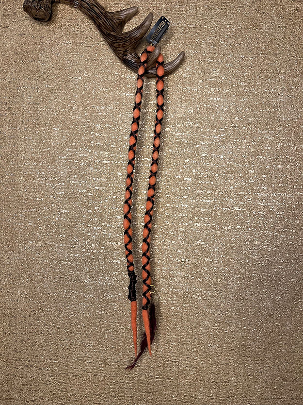 Dark Brown on Orange