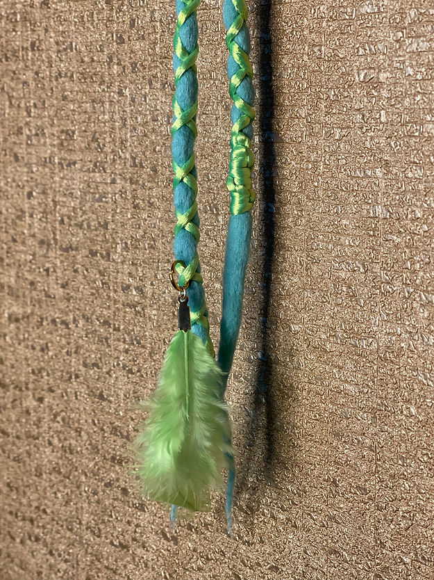 Neon Green on Turquoise