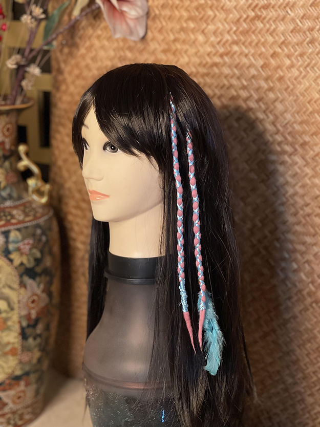 Powder Blue On Dusky Pink